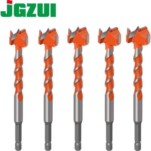 1pcs16mm-25mm longer Forstner tips Woodworking tools Hole Saw Cutter Hinge Boring drill bits Round Shank Tungsten Carbide Cutte