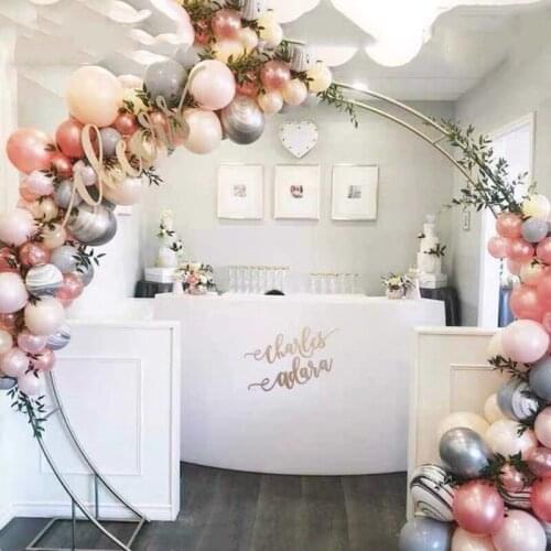 New wedding backdrop arch props ring double pole flower door arch shelf arc wedding with Frame of Flower decoration flower stand