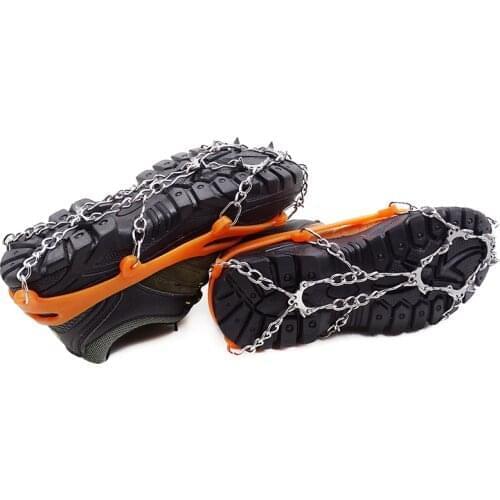 Ooutdoor Snowshoes Crampons Snow Ice Climbing Crampons Ice Crampon Hiking Slip Crampons Hiking Shoes Foot Over 10 Teeth Slip