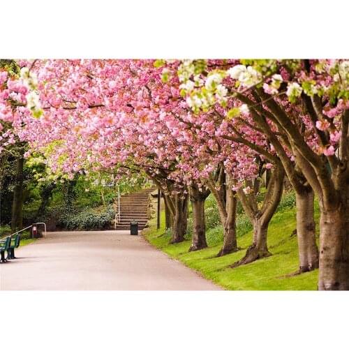 Landscape Sakura Printed Fabric 11CT Cross Stitch Kit Embroidery Handmade Needlework Craft Handiwork Magic Halloween Room Decor