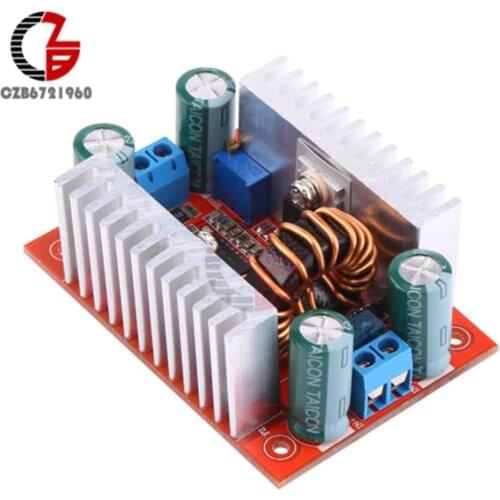 400W 15A DC-DC Boost Converter Step Up Power Transformer Supply Voltage Regulator Constant Power Heat Sink 8.5V-50V to 10-60V