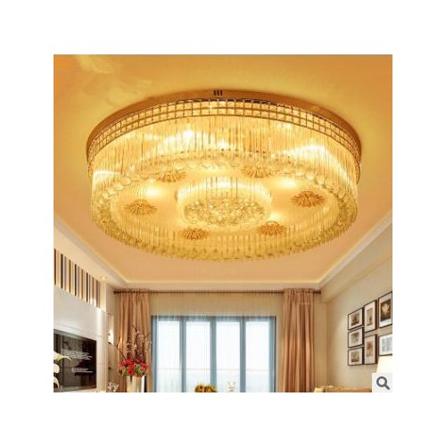 Modern new LED ceiling lamp atmosphere living room bedroom dining room box crystal lamp