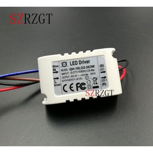 2pcs 900mA 10W Led Driver AC 110V 220V to DC 6-10V Power Supply for 10W High Power Red White LED Chip