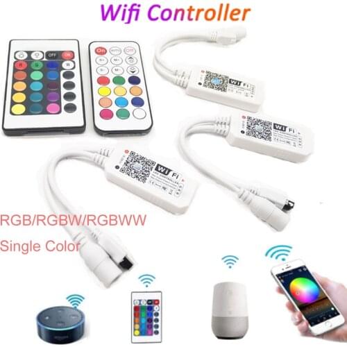 DC5V 12V 24V RGB Led Wifi Controller RGBW RGBWW Bluetooth WiFi LED controller For 5050 2835 WS2811 WS2812B led strip Magic Home