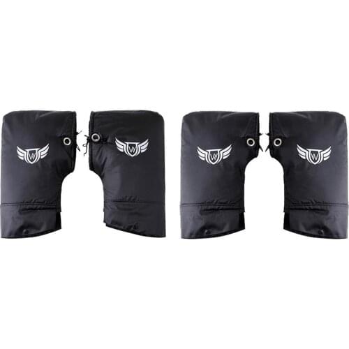 Winter Motorcycle Handlebar Gloves Windproof Waterproof Warm Handle Cover Scooter Grip Cover cycling mitts Plus Velvet Mittens
