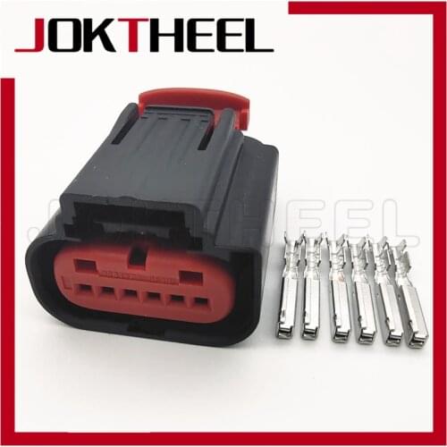 1/5/10/20 sets TE tyco 0.6mm 6 pin way female connector sealable black electronic throttle sensor plug for car Mazda 1-1419168-1