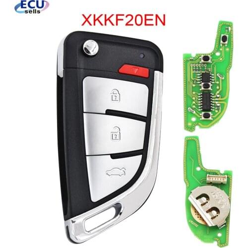 1PC/ 3PCS / 5PCS X 4 Buttons Flip remote Xhorse VVDI Remote Wire Remote key XKKF20EN for VVDI Key Tool