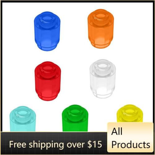 10PCS Assembles Particles 3062 Cylindrical Brick 1x1 Round Open Stud Catch Building Blocks Parts DIY Educational Tech Parts Toy