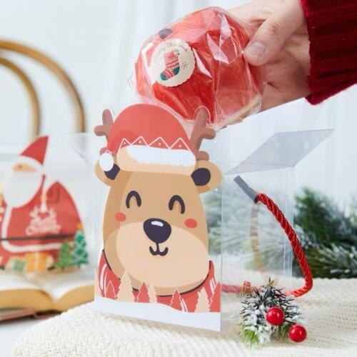 5pcs- Christmas Gift Bag Apple And Pingan Fruit Packing Box Decorative Gifts High-end Custom Creative Baked Cookies Handbag