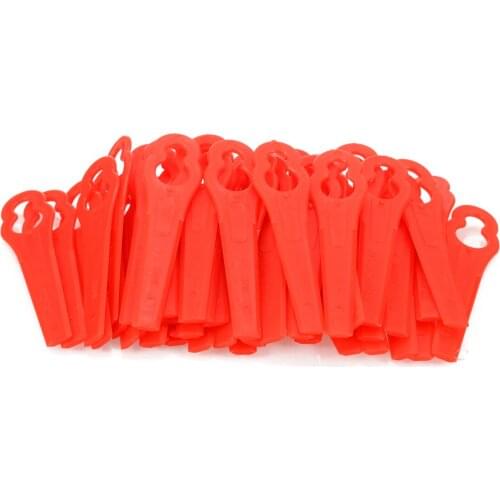 50pcs Plastic Lawn Mower Cutting Blades Universal Garden Fast Cutting Replacement Tools Parts