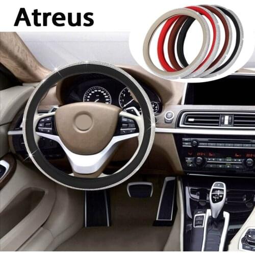Atreus Diamond Car steering wheel covers rims Genuine styling For Nissan qashqai Citroen c4 c5 c3 Chevrolet cruze aveo Peugeot