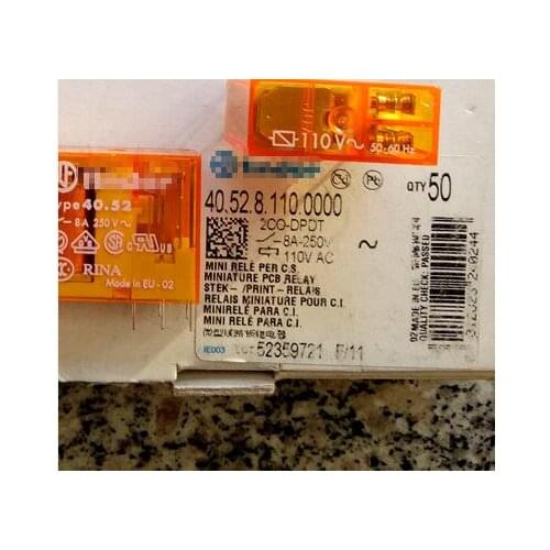 Free Shipping 2pcs/LOT 40.52.8.110.0000 40.52 110VAC Original Italy Relay