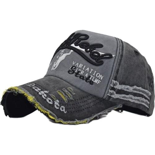 Wash cotton baseball caps for men women high quality embroidery letter snapback baseball hat stylish