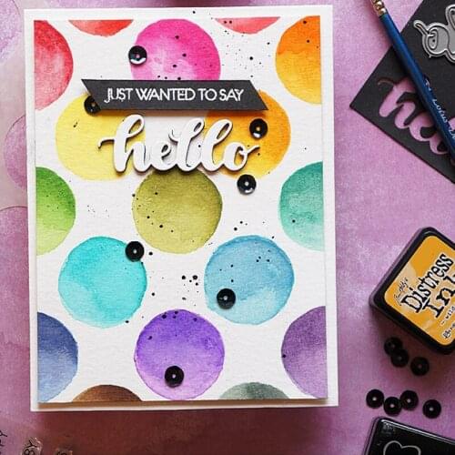 Huge Polka Dots Stencil for DIY Scrapbooking Decorative Embossing Paper Card Making Craft Plastic Template Drawing Sheet 6x6inch