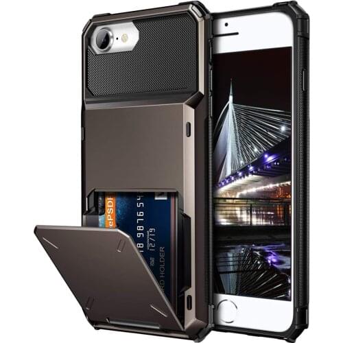 For iPhone SE 2020 Case SE 2 2020 7 8 Plus 7G 8+ 6S Case Flip Card Slots Business Armor Case For iPhone se 2020 7plus 8G Cover