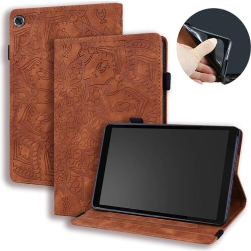 Tablet Cover for Lenovo Tab M8 Case TB-8505 TB 8505F 8505X 8505I Embossed Leather Wallet Cover for Coque Lenovo Tab M8 Cover 8"