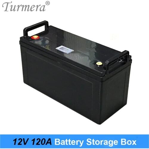 Turmera 12V Battery Storage Box Indicator for 3.2V Lifepo4 Battery 100Ah 120Ah Solar Energy System or Uninterrupted Power Supply