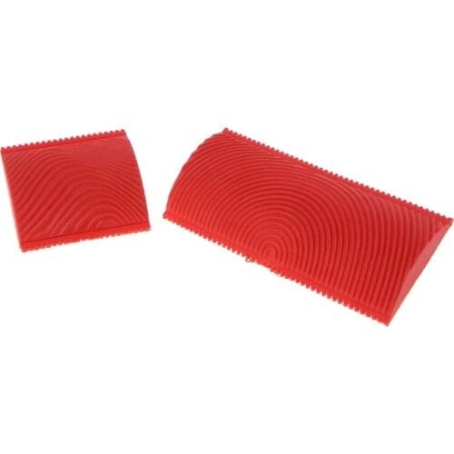 2PCS Imitation Wood Grain Paint Roller Brush Wall Texture Art Painting Tool Set Dropshipping