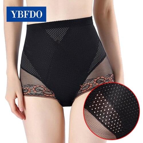 YBFDO Hot Women High Waist Shaper Shorts Breathable Body Shaper Slimming Tummy Underwear Panty Shapers Briefs Shapewear