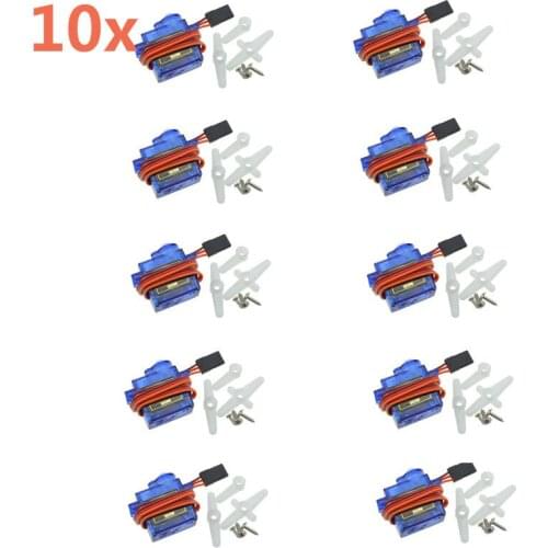 10 Pieces SG90 9g Mini Micro Servo for RC for RC 250 450 RC Helicopter Airplane RC Planes Aeroplane Car Drop