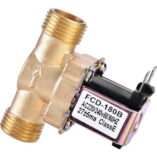 1/2 inch Ac 220V Normally Closed Brass Electric Solenoid Magnetic Valve for Water Control Chemical Liquid Industry Pumps