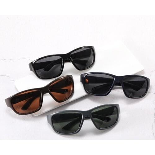 New Rectangle Outdoor Cycling Designer Sunglasses for Men Glasses Driving Eyewear Shades Vintage Fashion Gafas De Sol Uv400 Lens