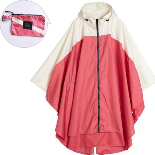 Fashionable Cape RainCoat Waterproof Rain Coat Men Women Awning From The Rains Motorcycle Poncho Raincoat with Bag
