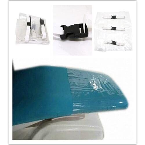 Plastic Clear Dental Chair Mat Cushion Foot Pad Dental Seat Unit Dustproof Cover Protector With Elastic Bands Clinic Supplier
