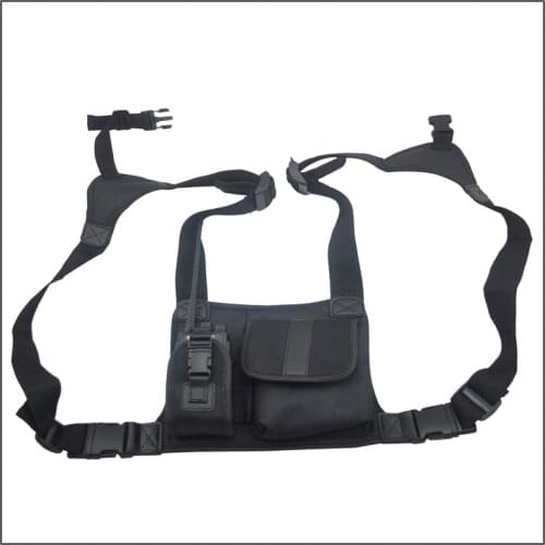 Walkie Talkie Nylon Chest Pack/Carry Case for Baofeng wouxun pofung Hytera Motorola Kenwood ICOM Vertex Standard radios