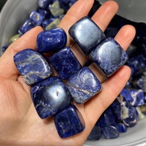 Natural Gemstone Blue Sodalite square stone Crystal Chakra Healing Reiki Stone Crafts,Minerals