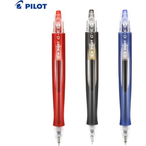 4 Pcs PILOT Gel Pen 0.5mm G-6 BL-G6 Streamline Pen Holder Neutral Gel Pen Ergonomic Design Press The Pen To Feel Comfortable