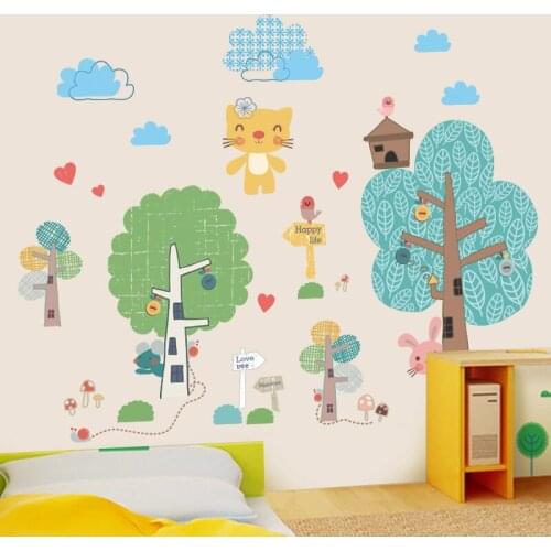 Cartoon childrens room bedroom wall decoration wall stickers kindergarten environmental layout materials stickers