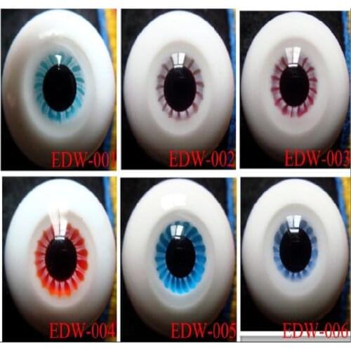 EDW Hand made BJD Doll Glass eye YOSD MSD SD doll eyes fit for all doll ,Factory sale directly Free shipping