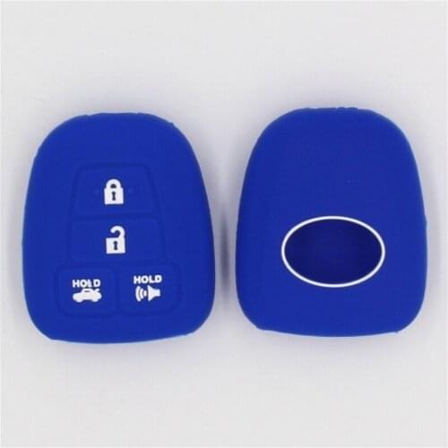 Silicone Rubber Car Key Case Cover For Peugeot 107 206 307 207 For CITROEN C1 C2 For Toyota Key Protector Holder Shell