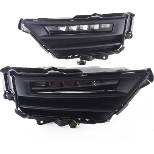 2Pcs LED DRL Daytime Running Light Fog Lamp for Honda CRV CR-V 2020-2021 Front Bumper LED Lamp Refit Lights