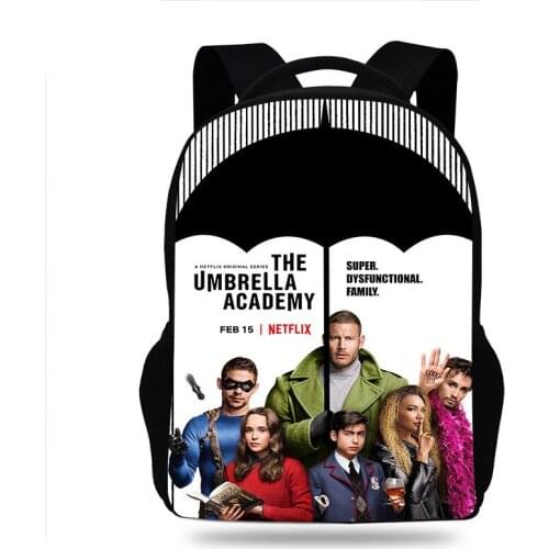 The Umbrella Academy School Bag For Boys Gilrs Primary Software Light Backpack Travel Capacity Women Men Mochila Escolar