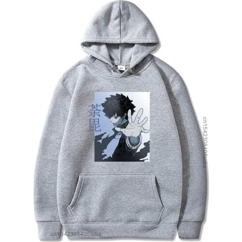 Anime My Hero Academia Dabi Printed Long Sleeve Round Neck Streetswear Hiphop Sweatshirt Premium Cotton Hooded Pullover