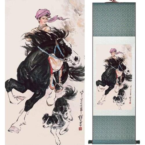 Traditional Chinese art painting Silk scroll painting Chinese wash painting Chinese wash painting 051208