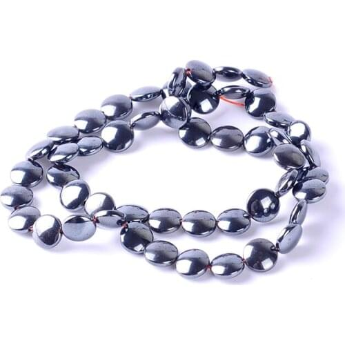 1pack/lot 4-12mm Natural stone Bright Flat Round shape Hematite beads Loose Beads for DIY Necklace Bracelet Jewelry Making