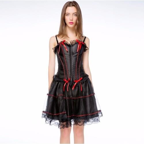 Corset Dress 6XL Gothic Steampunk Korset Dress for Women Plus Size Body Slimming Bustier Corset Sexy Vintage Corset Minceur