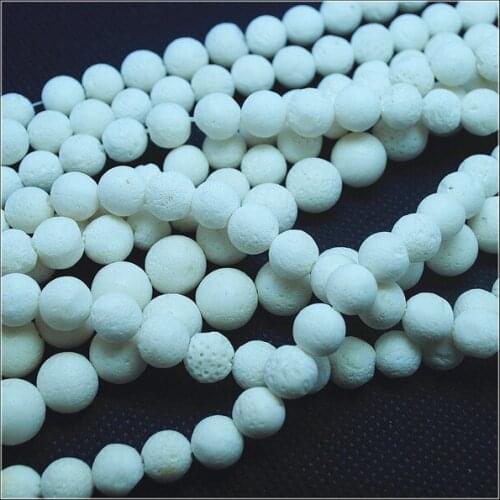 1 string nature white coral round ball coral strings fashion natural coral loose beads accessories size 6mm 8mm 10mm 12mm