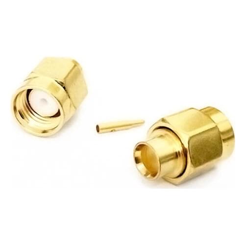 1pc SMA Male Plug RF Coax Connector Solder for RG402.141" cable Straight Goldplated NEW wholesale
