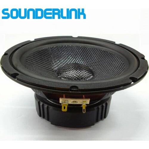 1 pcs Sounderlink 6.5 inch HiFi Full Range Speaker tweeter unit sets fiber kapton Cone