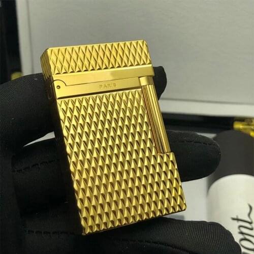 100% brand new retro DuPont bright sound lighter Seiko manufacture windproof copper body cigarette lighter with box