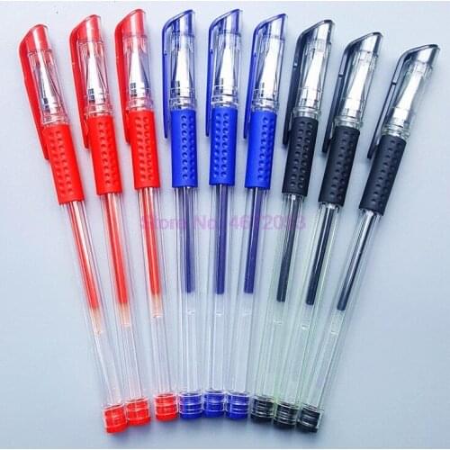 1000pcs/lot Hot Selling 0.5mm Plastic Gel Pen Refill, Black Neutral Pen Replace Office School