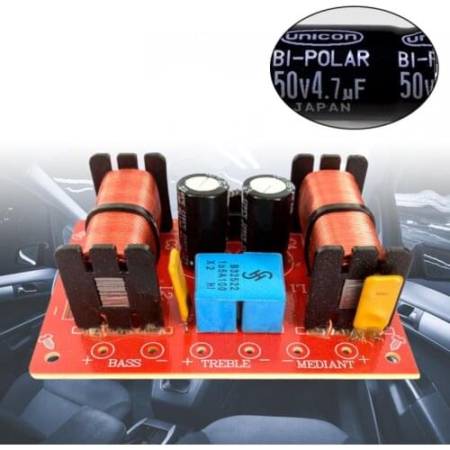 150W 3 Ways 3 Speaker Unit Tweeter + Mid + Bass HiFi Home Speakers Audio Frequency Divider Crossover Filters