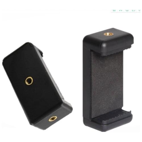 2pcs Durable Universal Mobile Cell Phone Clip Mount Bracket Holder for Tripod Phone 55-95mm