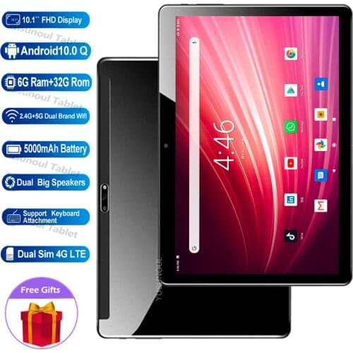 2021 Global Version 10 Inch Tablet Octa Core 6GB RAM 4G LTE Real pixel 5.0MP Пиксель Android 10.0 Q os телефонная панель вызова