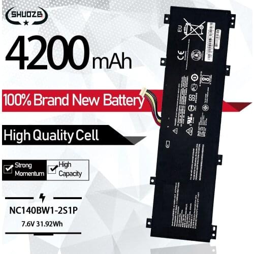31.92WH 7.6V 4200mAh New NC140BW1-2S1P Laptop Battery For Lenovo IdeaPad 100S 0813002 80R9 100S-14IBR 100S-141BR 2ICP4