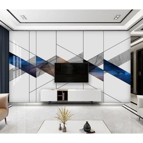 3D Photo Wallpaper Mural Modern minimalist geometric colorful imposition abstract living room decoration 3D Wallpaper mural